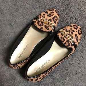 Leopard print flats